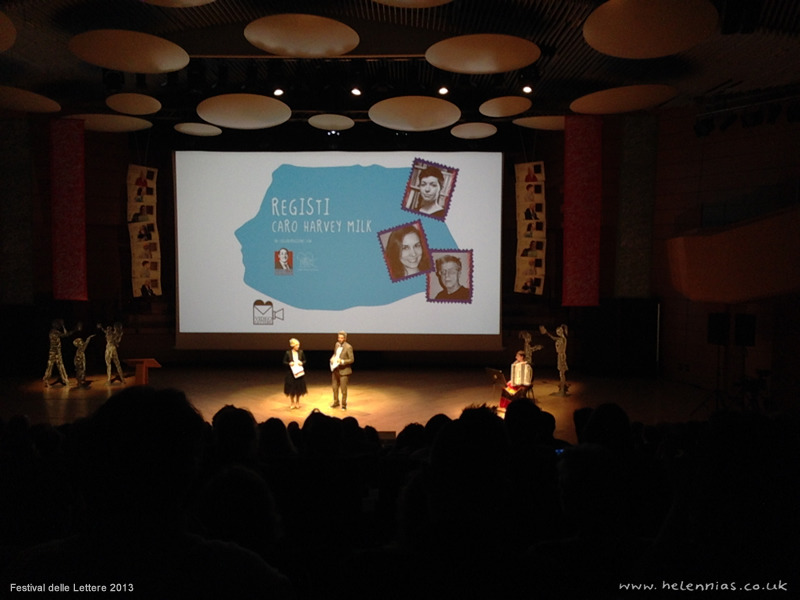 Videoletter to Harvey Milk screening in Milan, 2013